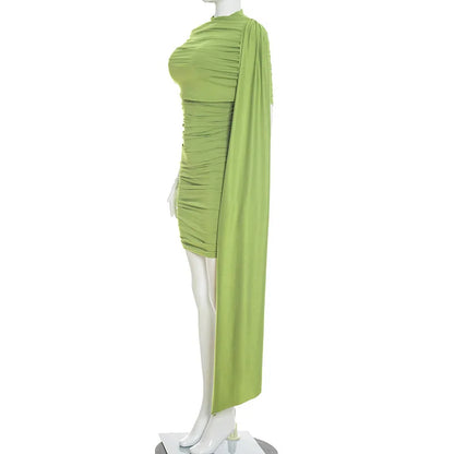 Summer Women Off Shoulder Ribbon Dress Fashion Streetwear Slim Wrap Hip Bodycon Party Dresses