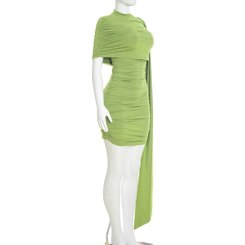 Summer Women Off Shoulder Ribbon Dress Fashion Streetwear Slim Wrap Hip Bodycon Party Dresses