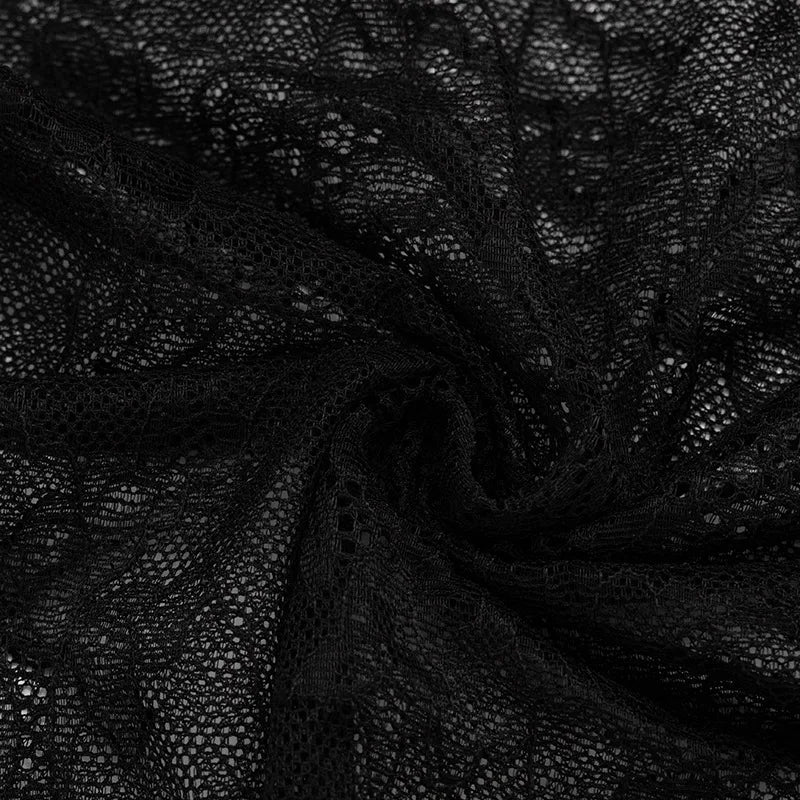 Spring Summer Women 2 Piece Dress Set Sexy Lace Patchwork Ruffle Ribbon Skirt Outfit Party Dress