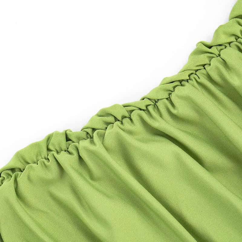 Summer Women Off Shoulder Ribbon Dress Fashion Streetwear Slim Wrap Hip Bodycon Party Dresses