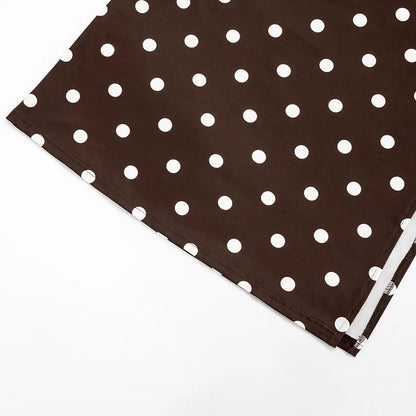 2026 Summer Women Hot Girl Polka Dot Cami Skirt Set Ruffle Split Hem Midi Skirt Two Piece Outfit Trendy Female Holiday Beach Mat