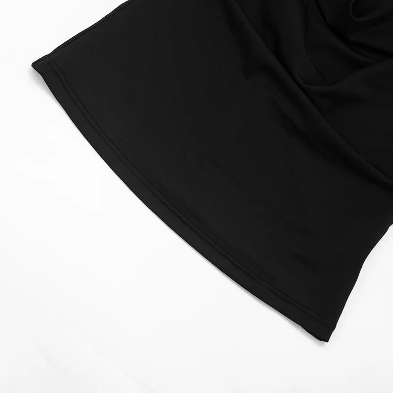 2026 Summer Women Sexy Off Shoulder 3/4 Sleeve Open Back Tie Up T Shirt Slim Fit Fashion Going Out Pullover Crop Tops Ladies