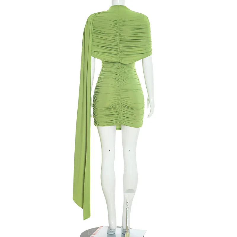 Summer Women Off Shoulder Ribbon Dress Fashion Streetwear Slim Wrap Hip Bodycon Party Dresses