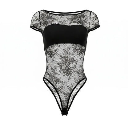 Spring Summer Women 2 Piece Dress Set Sexy Lace Patchwork Ruffle Ribbon Skirt Outfit Party Dress