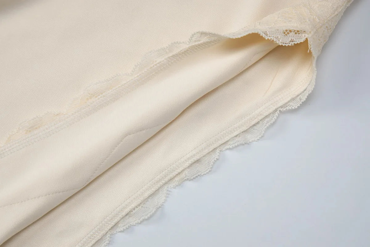 2026 Summer Women Lace Trim Split Dress Sexy Backless Sleeveless Long Dress Party Maxi Dress