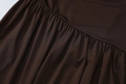 Women Solid Color Strapless Dress Slim Fit Split Backless Elegant Ribbon Midi Dress Fashion Evening Party Formal Dresses