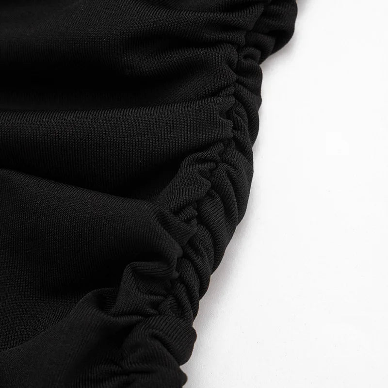 2026 Spring Summer Women Long Sleeve T-Shirt Draped Collar Pleated Shawl Slim Fit Stretch Tops Elegant Casual Daily Wear Top