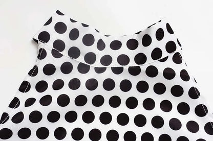 2026 Summer Polka Dot Halter Dress Women High Waist Backless Mini Dress Casual Party Short Dresses
