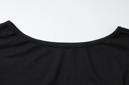 Off Shoulder Sexy Mini Dress Women Oblique Neck Long Sleeve Bodycon Dress Fall Winter Sexy Short Party Club Dresses